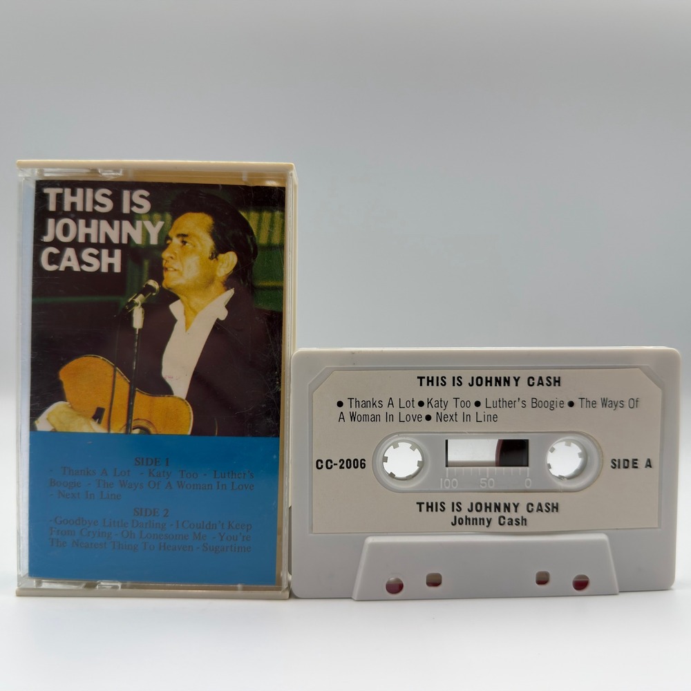 This Is Johnny Cash Cassette Tape‎ Charm Originals CC-2006 Vintage Country Music